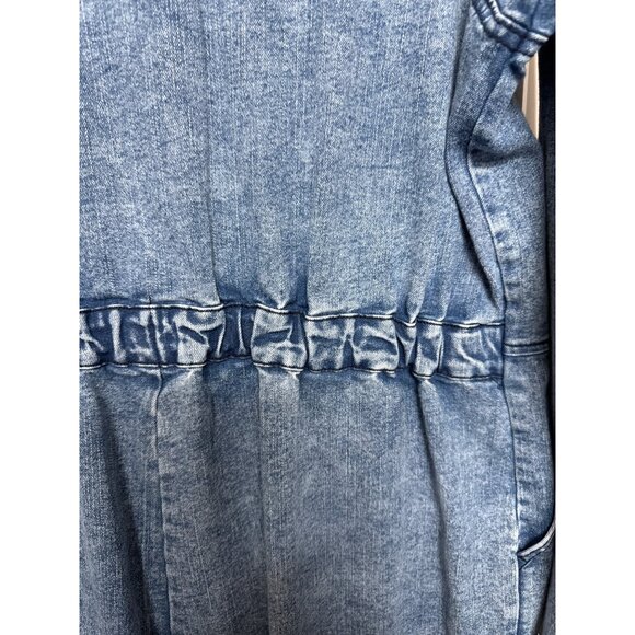 Women's Long Sleeve Denim Jumpsuit - Wild Fable Blue XXL - Picture 7 of 7